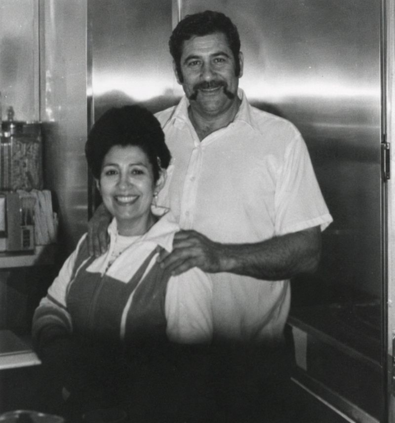 Joe and Maria Russi inside the Alhambra Pepe's, circa 1969